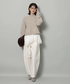 Arpege story(アルページュストーリー) |カーブデニムパンツ