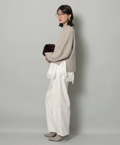 Arpege story(アルページュストーリー) |カーブデニムパンツ