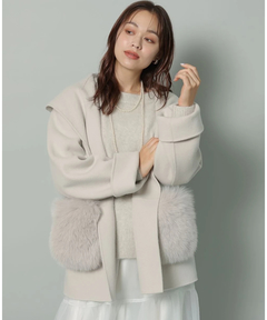 Arpege story(アルページュストーリー) |ファー付きフードリバーコート