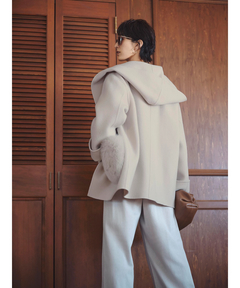 Arpege story(アルページュストーリー) |ファー付きフードリバーコート