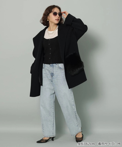 Arpege story(アルページュストーリー) |ファー付きフードリバーコート