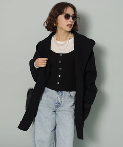 Arpege story(アルページュストーリー) |ファー付きフードリバーコート