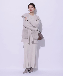 Arpege story(アルページュストーリー) |ファー付きフードリバーコート