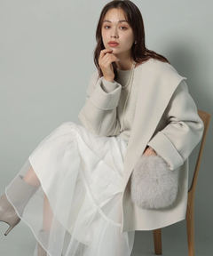 Arpege story(アルページュストーリー) |ファー付きフードリバーコート