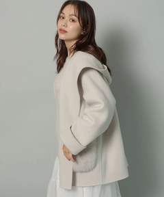 Arpege story(アルページュストーリー) |ファー付きフードリバーコート