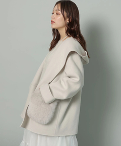 Arpege story(アルページュストーリー) |ファー付きフードリバーコート