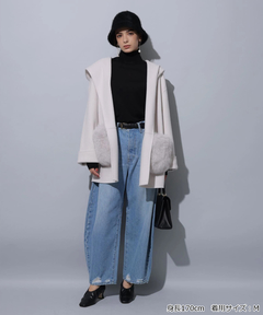 Arpege story(アルページュストーリー) |ファー付きフードリバーコート