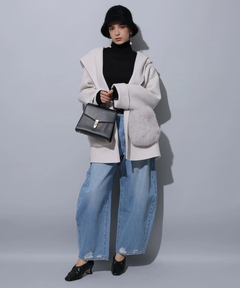 Arpege story(アルページュストーリー) |ファー付きフードリバーコート