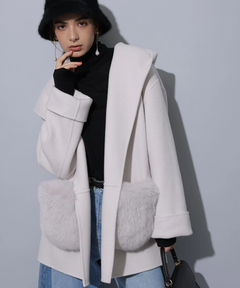 Arpege story(アルページュストーリー) |ファー付きフードリバーコート