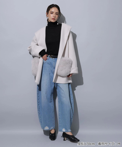 Arpege story(アルページュストーリー) |ファー付きフードリバーコート