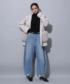 Arpege story(アルページュストーリー) |ファー付きフードリバーコート