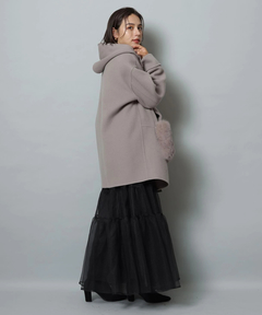 Arpege story(アルページュストーリー) |ファー付きフードリバーコート