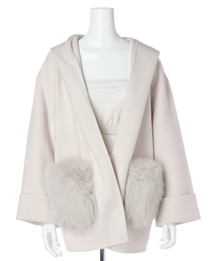 Arpege story(アルページュストーリー) |ファー付きフードリバーコート