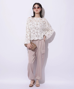 Arpege story(アルページュストーリー) |サテンカーゴパンツ