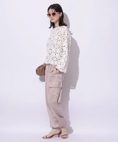 Arpege story(アルページュストーリー) |サテンカーゴパンツ