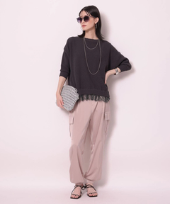 Arpege story(アルページュストーリー) |サテンカーゴパンツ