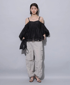 Arpege story(アルページュストーリー) |撥水サス付きパラシュートパンツ