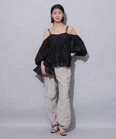 Arpege story(アルページュストーリー) |撥水サス付きパラシュートパンツ