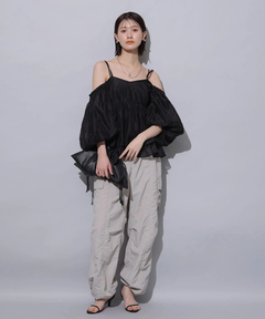 Arpege story(アルページュストーリー) |撥水サス付きパラシュートパンツ