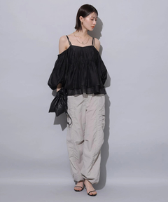 Arpege story(アルページュストーリー) |撥水サス付きパラシュートパンツ