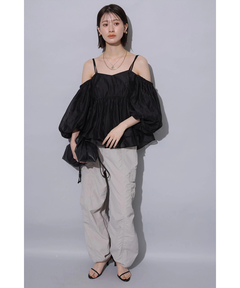 Arpege story(アルページュストーリー) |撥水サス付きパラシュートパンツ