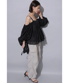 Arpege story(アルページュストーリー) |撥水サス付きパラシュートパンツ