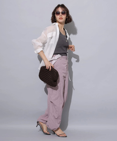 Arpege story(アルページュストーリー) |撥水サス付きパラシュートパンツ