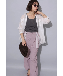 Arpege story(アルページュストーリー) |撥水サス付きパラシュートパンツ