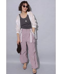 Arpege story(アルページュストーリー) |撥水サス付きパラシュートパンツ