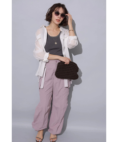 Arpege story(アルページュストーリー) |撥水サス付きパラシュートパンツ