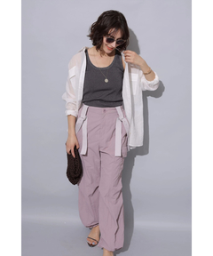 Arpege story(アルページュストーリー) |撥水サス付きパラシュートパンツ