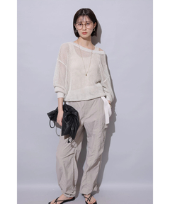 Arpege story(アルページュストーリー) |撥水サス付きパラシュートパンツ