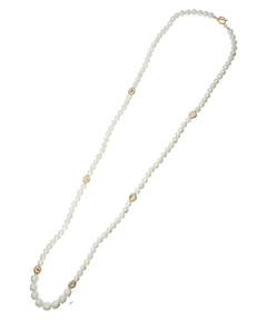 Arpege アルページュ 925/K10 ジルコニア クロス ネックレス