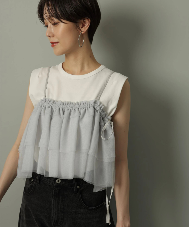 Arpegestoryアルページュストーリー2WAYチュールキャミ付きカ