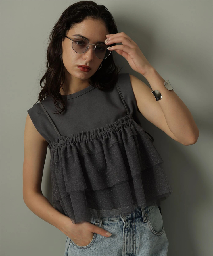 Arpegestoryアルページュストーリー2WAYチュールキャミ付きカ