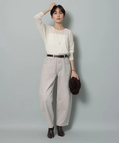 Arpege story(アルページュストーリー) |カーブデニムパンツ