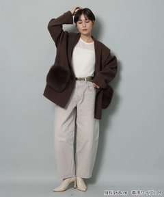 Arpege story(アルページュストーリー) |カーブデニムパンツ