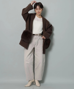 Arpege story(アルページュストーリー) |カーブデニムパンツ