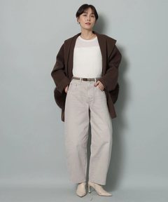 Arpege story(アルページュストーリー) |カーブデニムパンツ