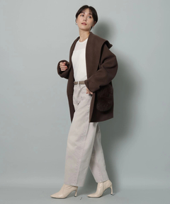 Arpege story(アルページュストーリー) |カーブデニムパンツ