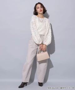 Arpege story(アルページュストーリー) |カーブデニムパンツ