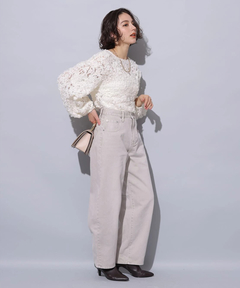 Arpege story(アルページュストーリー) |カーブデニムパンツ