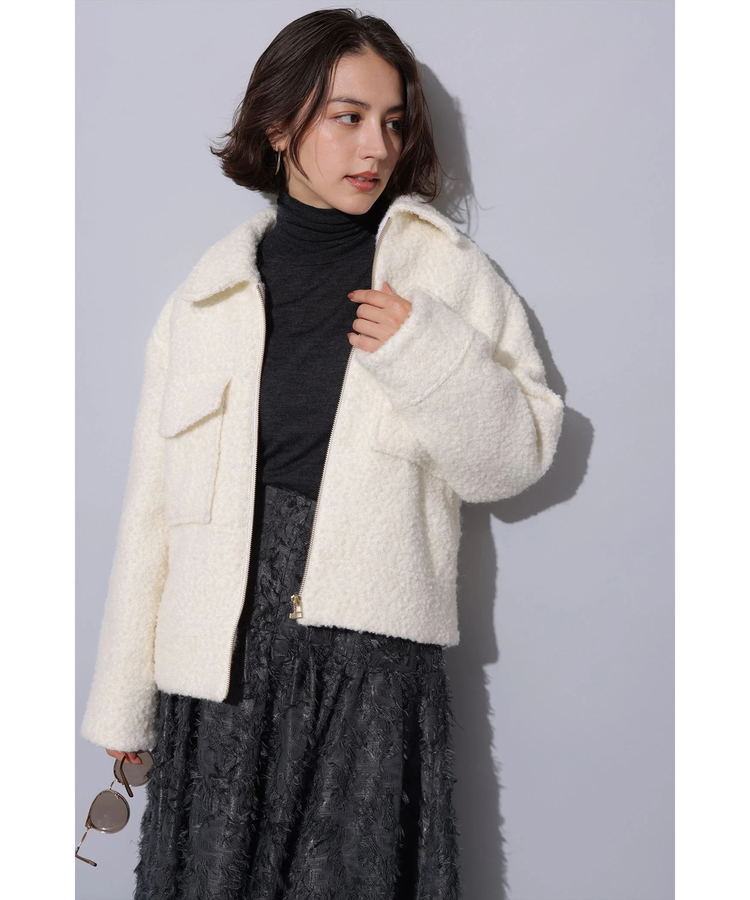 arpege story ボアショートコート Sサイズ 高橋志津奈コラボ