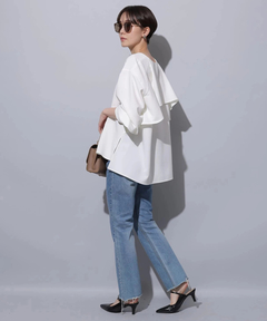 Arpege story(アルページュストーリー) |セミフレアデニムパンツ