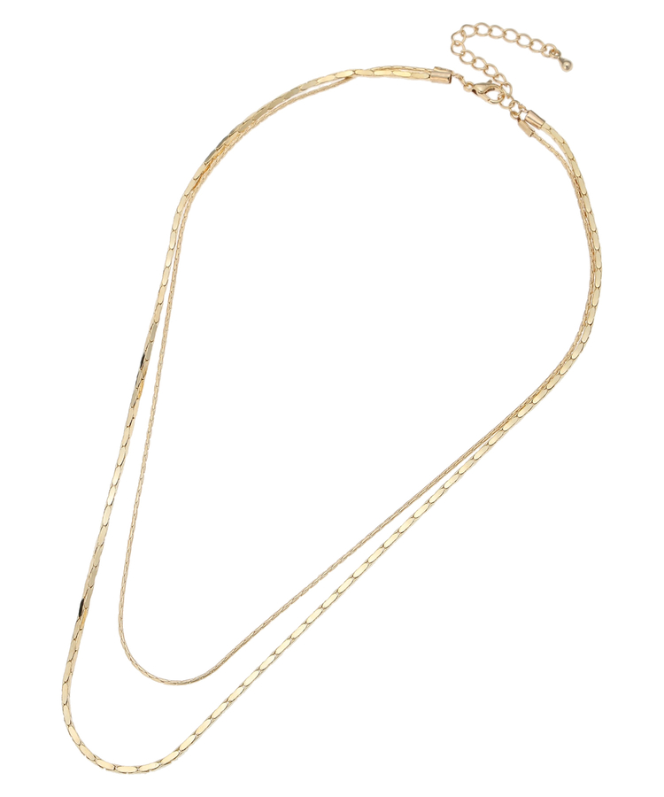 Arpege story(アルページュストーリー) |スキニーチェーンレイヤードネックレス
