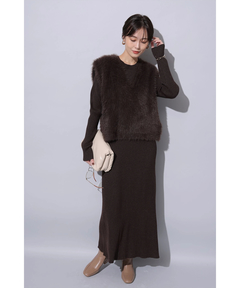 Arpege story(アルページュストーリー) |ラメニットロングワンピース