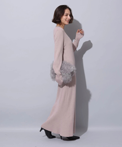 Arpege story(アルページュストーリー) |ラメニットロングワンピース