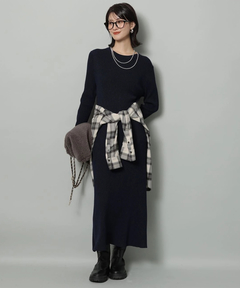 Arpege story(アルページュストーリー) |ラメニットロングワンピース
