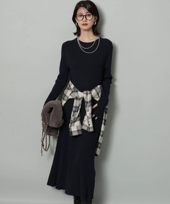 Arpege story(アルページュストーリー) |ラメニットロングワンピース