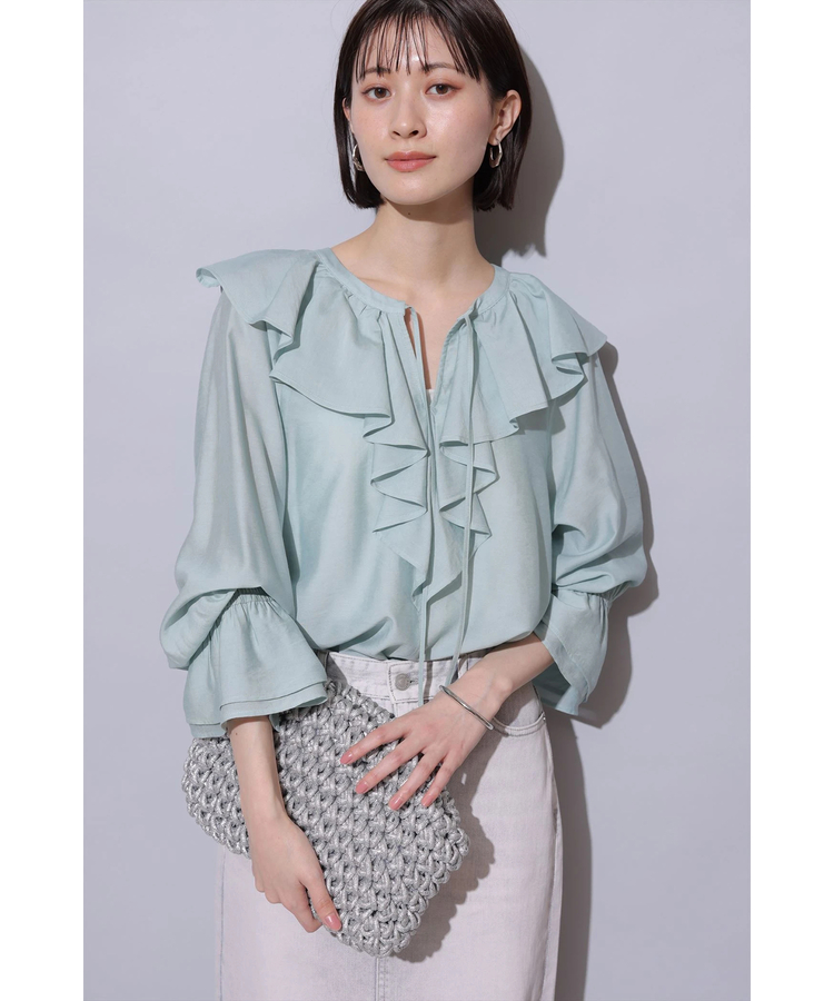 訳あってお買い得！30～80％OFF シャツ・ブラウス | フリルブラウス | story Arpege シャツ+ブラウス(半袖+袖なし)